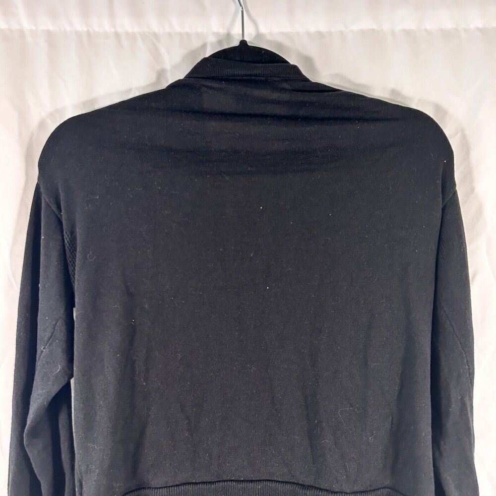 Athleta Sweater Women's Medium Black S&D Associates Vneck Long Sleeve - Picture 9 of 10